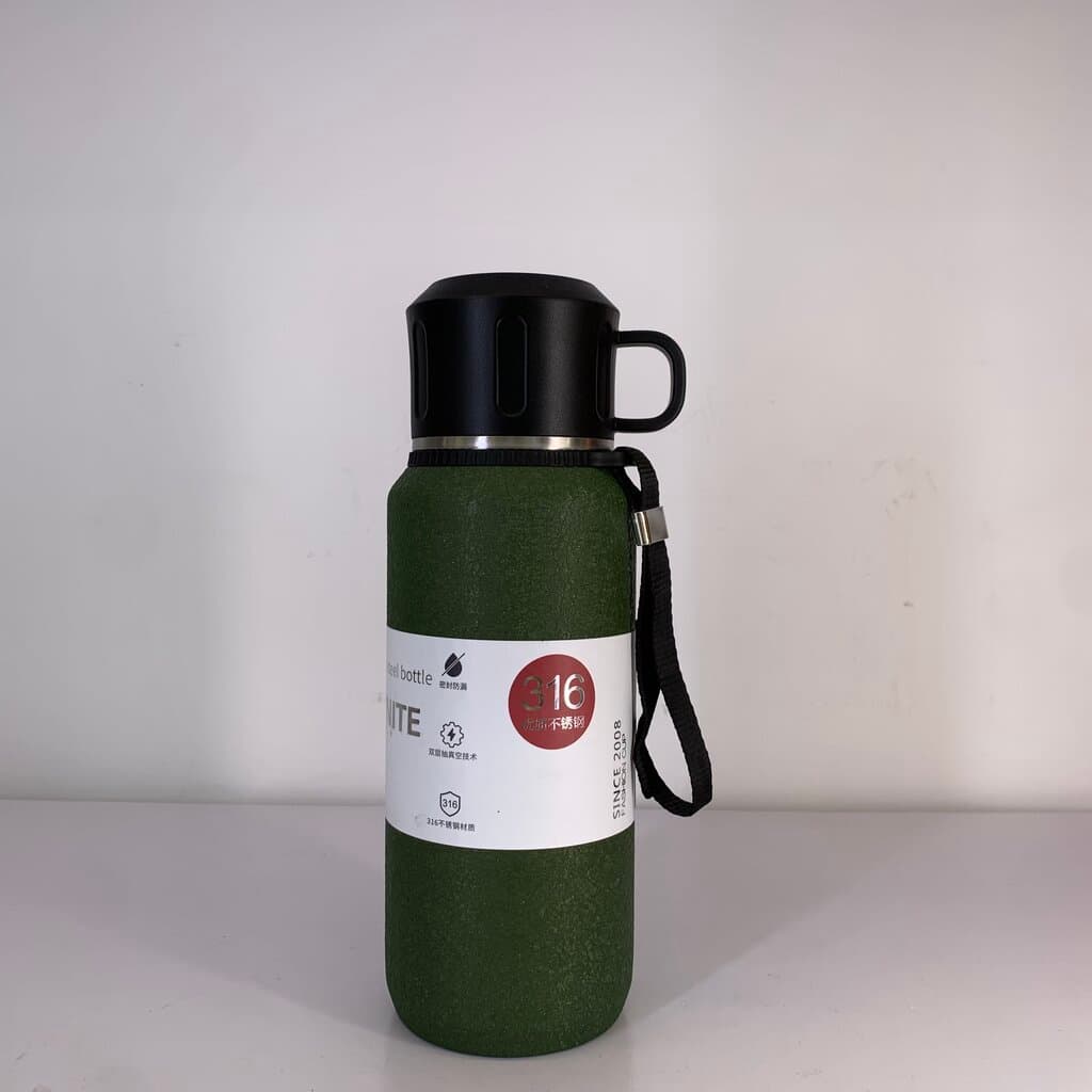 Stainless Steel Beverage Bottle - Dark Green(600ml )
