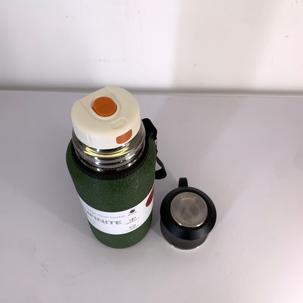 Stainless Steel Beverage Bottle - Dark Green(600ml ) 4