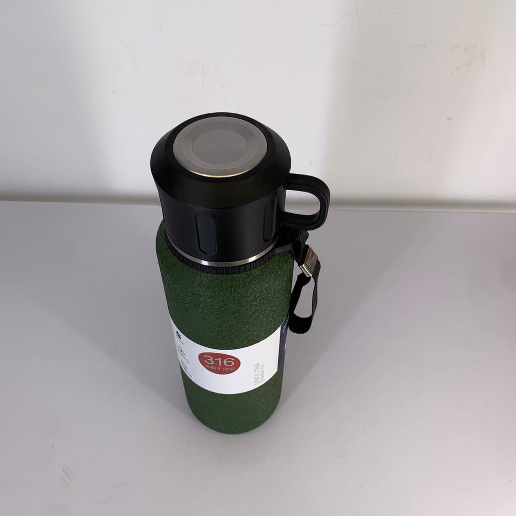 Stainless Steel Beverage Bottle - Dark Green (1L) 3