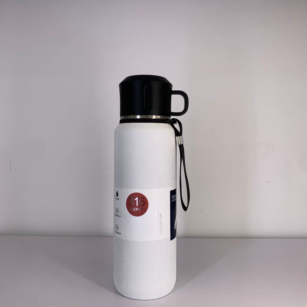 Stainless Steel Beverage Bottle - White (1L)