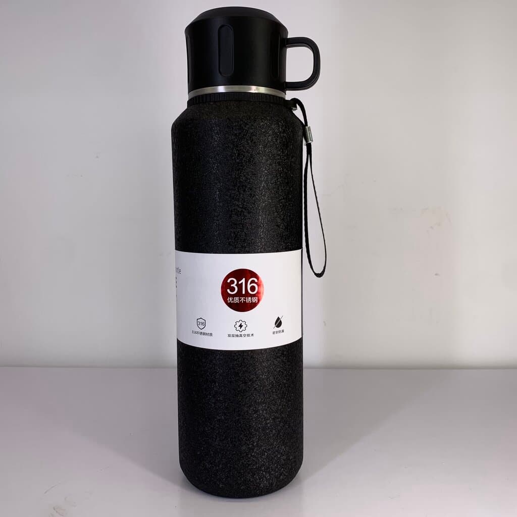 Stainless Steel Beverage Bottle - Black (1500ml)