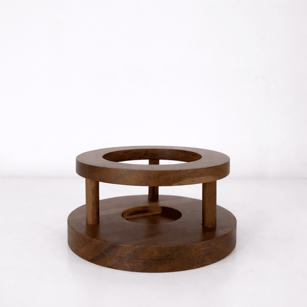 Tea Warmer Stand - Dark Brown 3