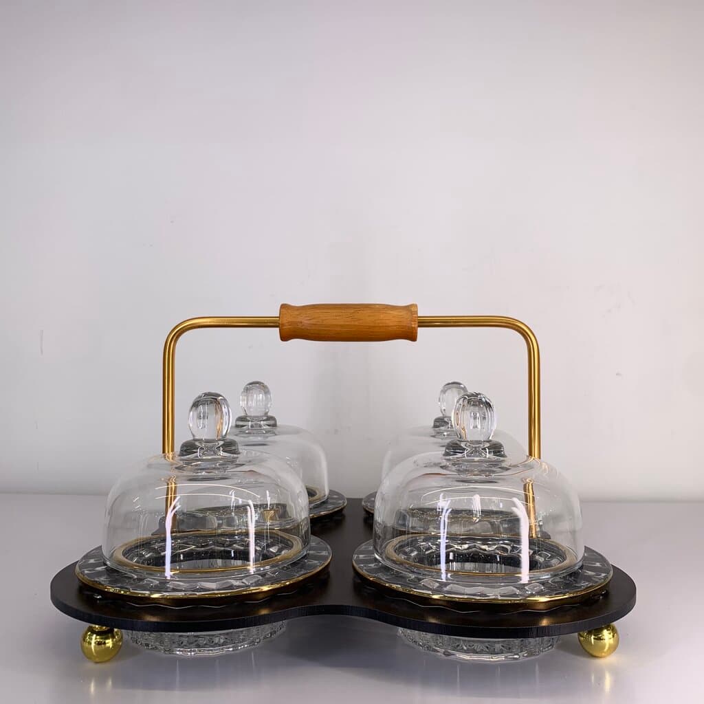 Glass Condiment Jar Set - 4 Piece