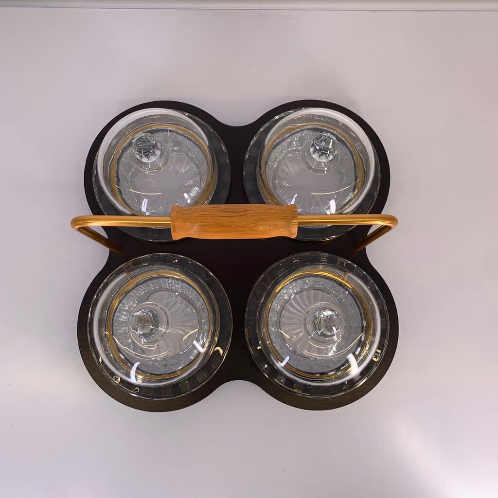 Glass Condiment Jar Set - 4 Piece 2