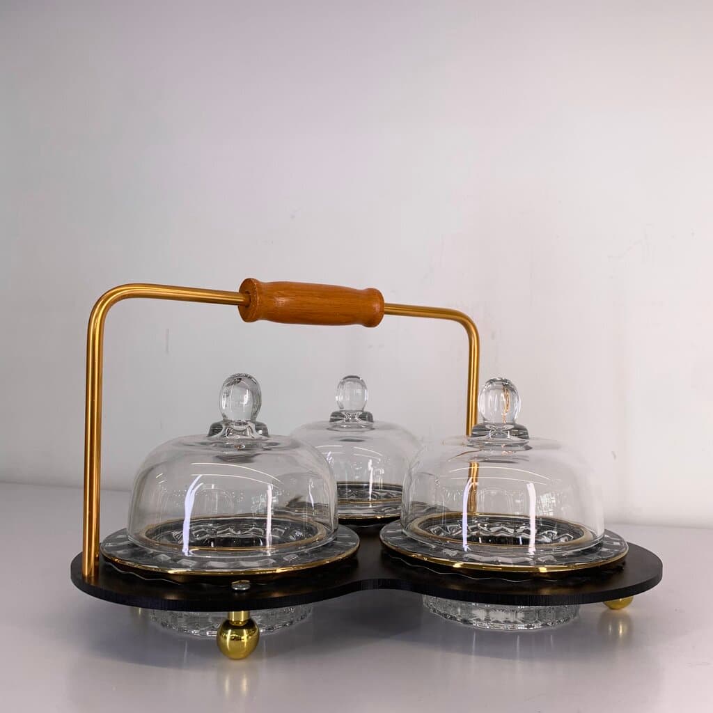 Glass Condiment Jar Set - 3 Piece 4