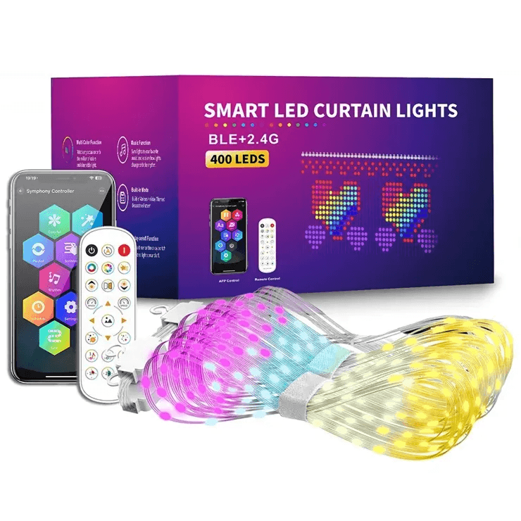 GOVEE Smart LED Curtain Lights IP65 Wifi 2x2M