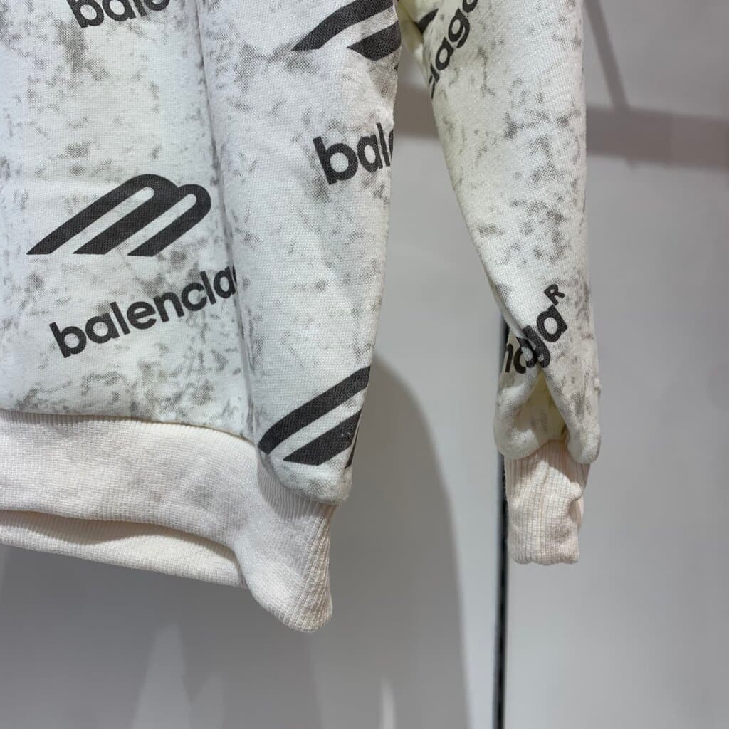 Balenclaga Boy's Cotton Sweatshirt - White (120) 5