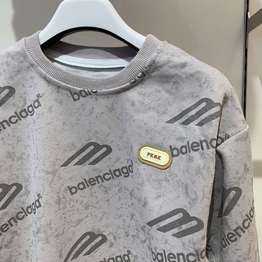 Balenclaga Boy's Cotton Sweatshirt - Gray (120) 2