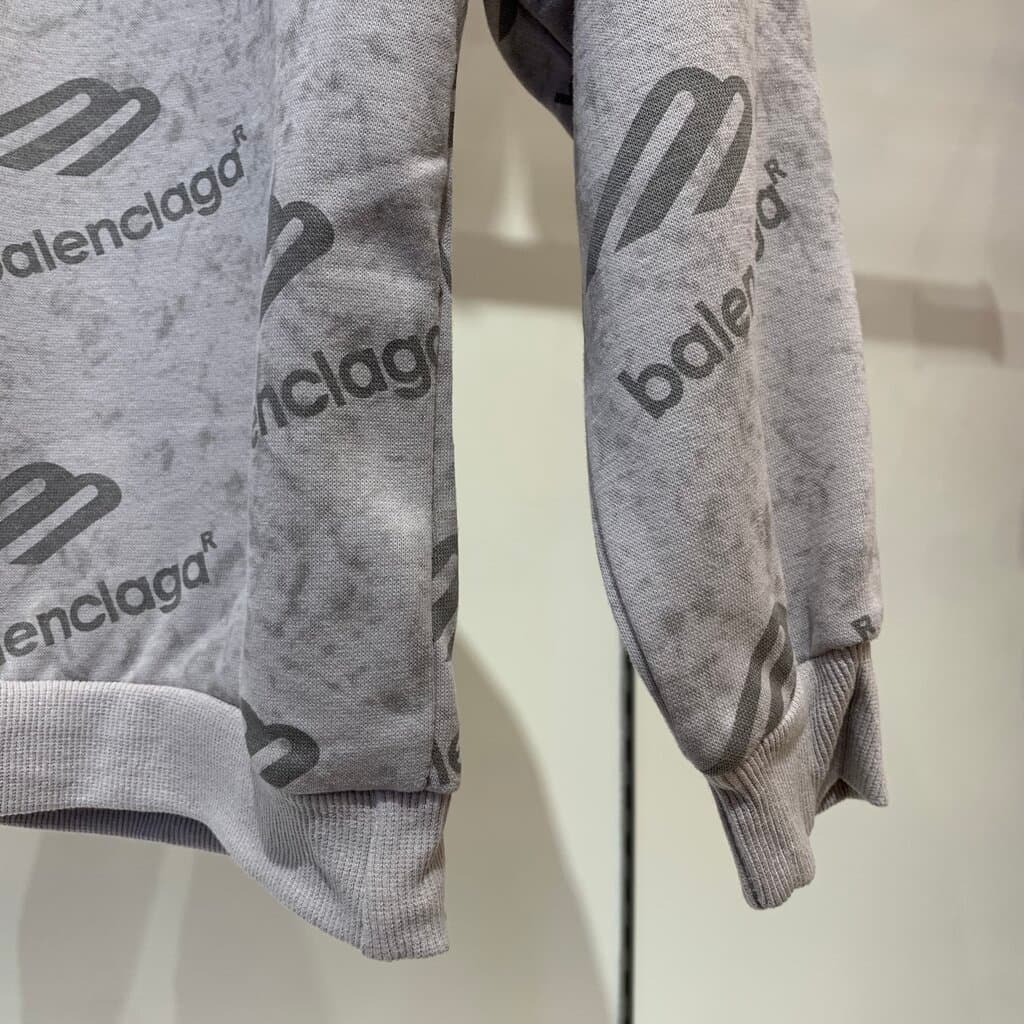 Balenclaga Boy's Cotton Sweatshirt - Gray (120) 3
