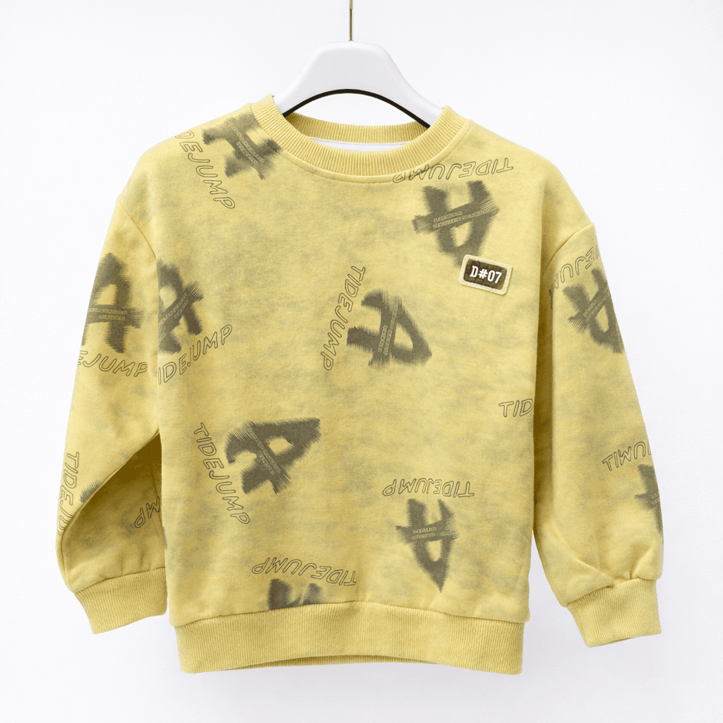 Beyram Boy's Cotton Sweatshirt - Yellow (120)