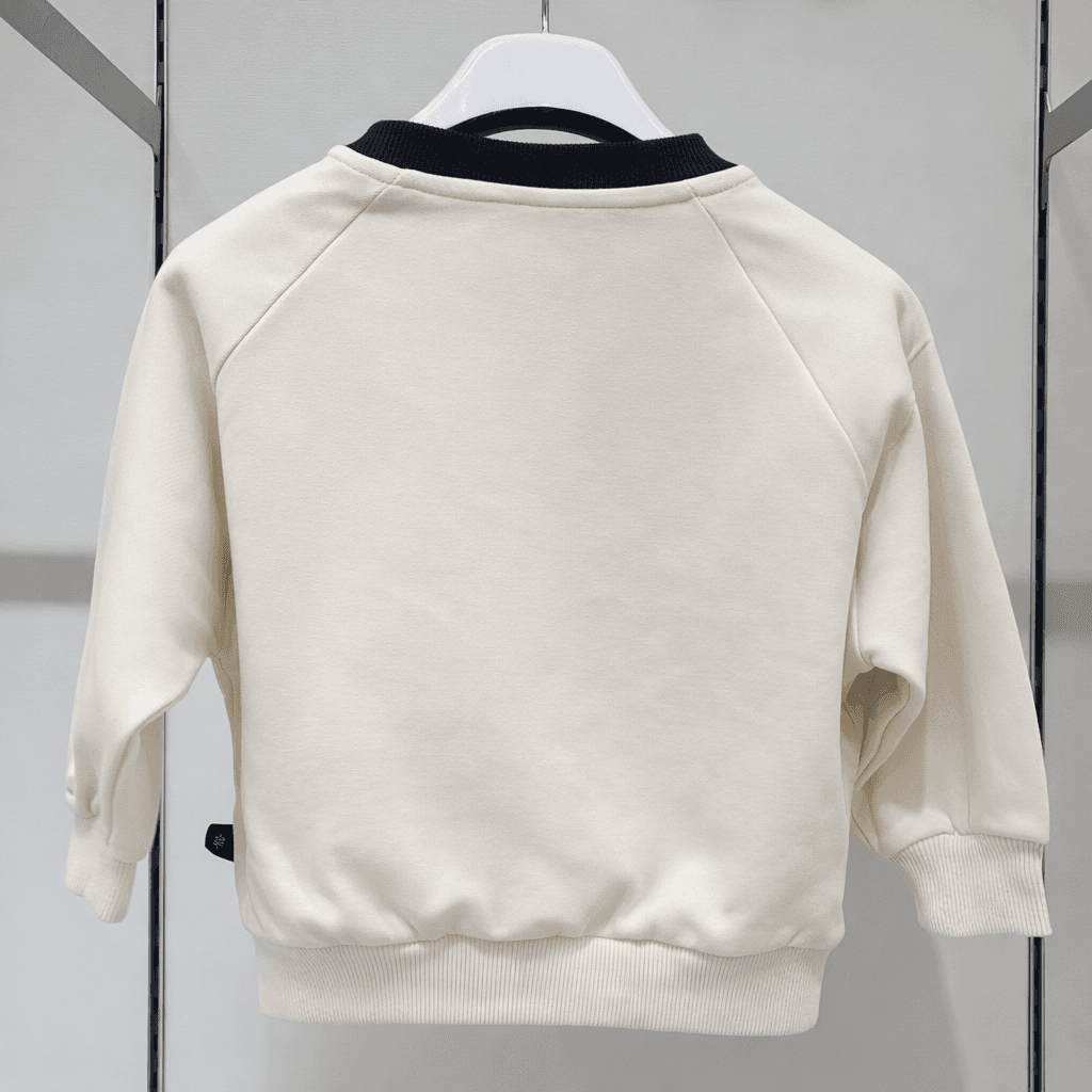 Beyram Kids Boy's Cotton Sweatshirt - White (120) 4