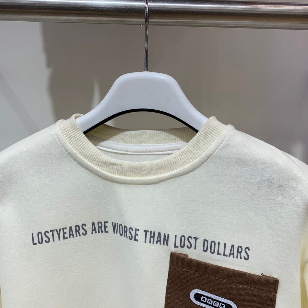 Beyram Boy's Cotton Sweatshirt - Off White (120) 3