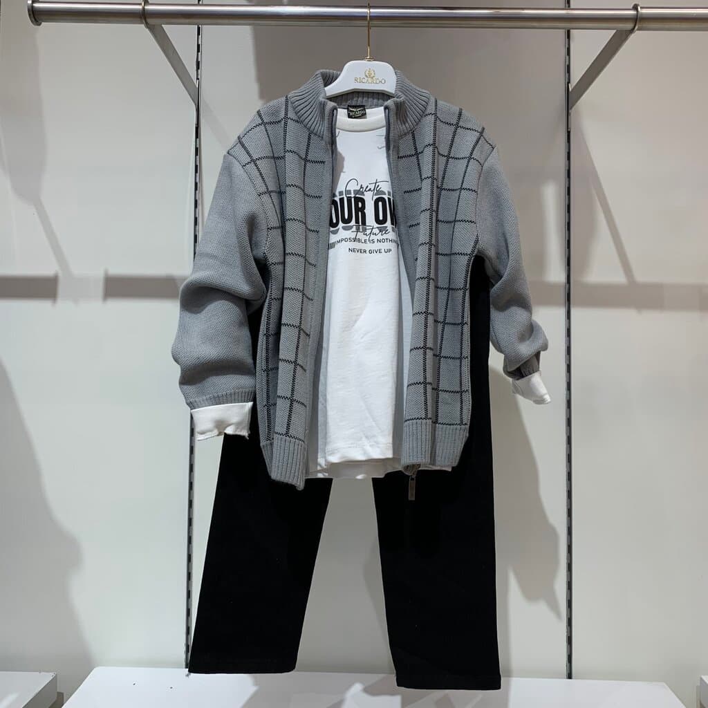 Ricardo Boy's 3 - Piece Outfit - Beige , Size 2 years