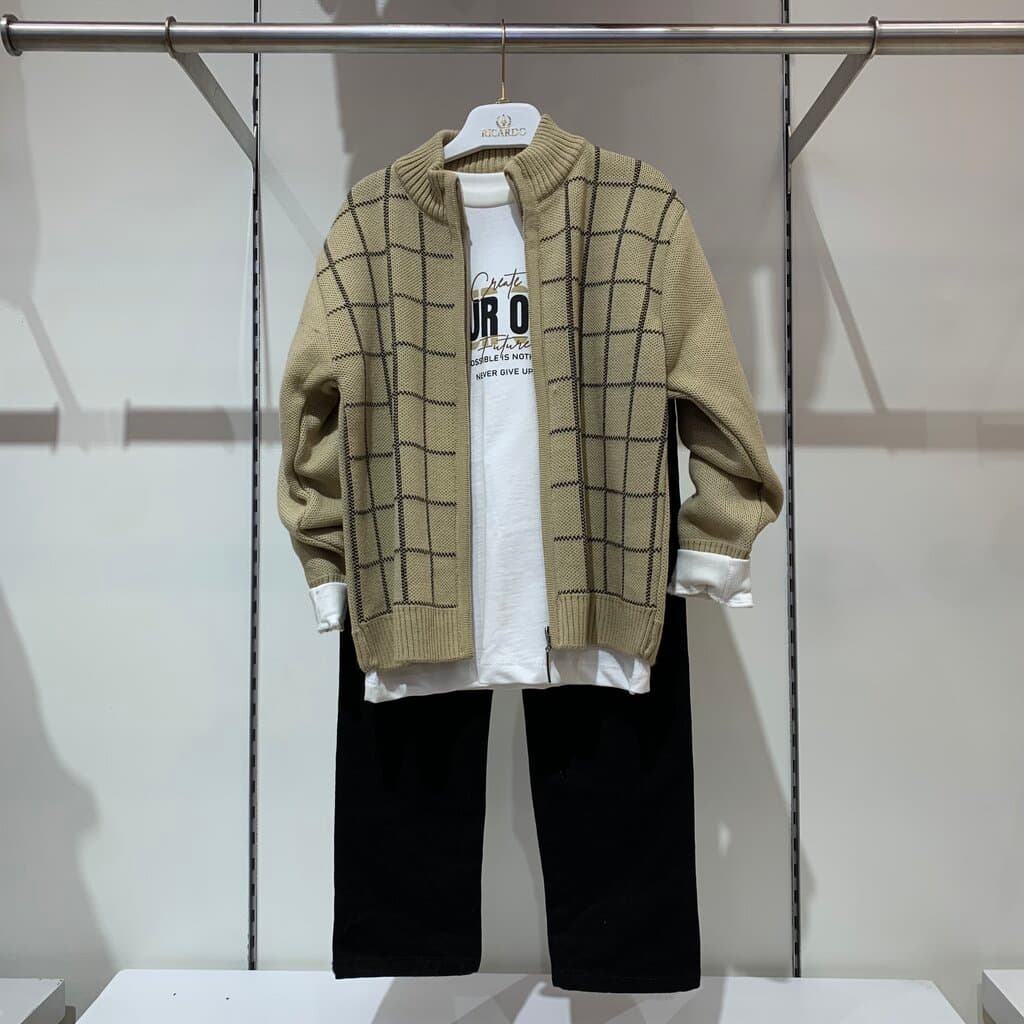 Ricardo Boy's 3 - Piece Outfit - Beige (2 Years)