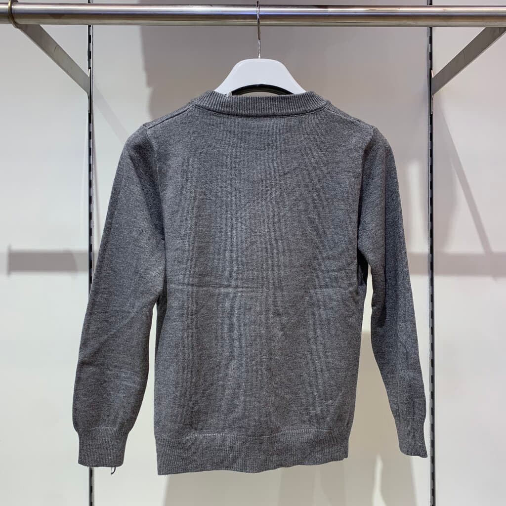 Miu Miu Boy's Wool Knitted Cardigan - Gray (120) 5