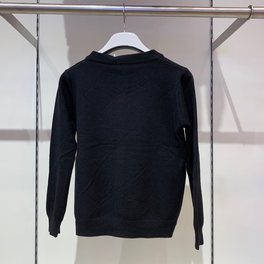 Miu Miu Boy's Wool Knitted Cardigan - Black (120) 4