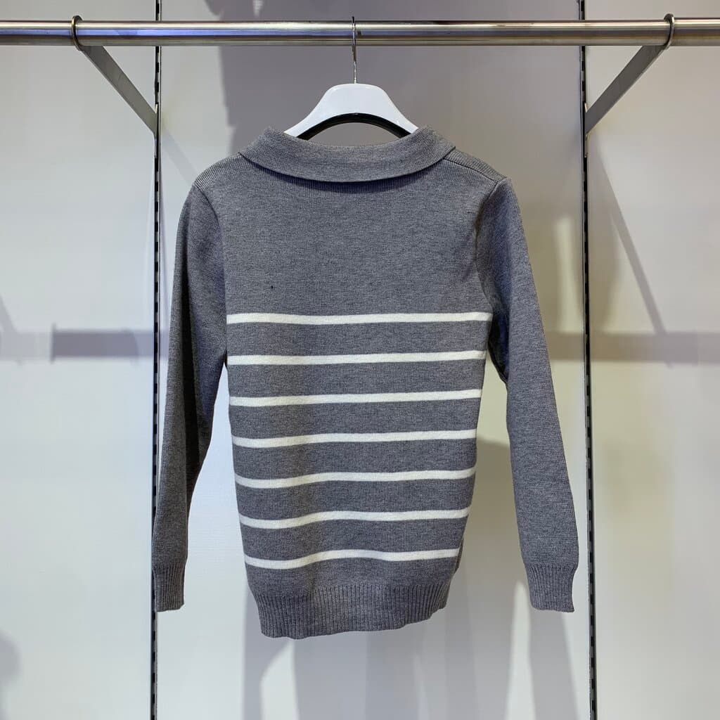 Polo Boy's Wool Knit Sweater - Gray (120) 5