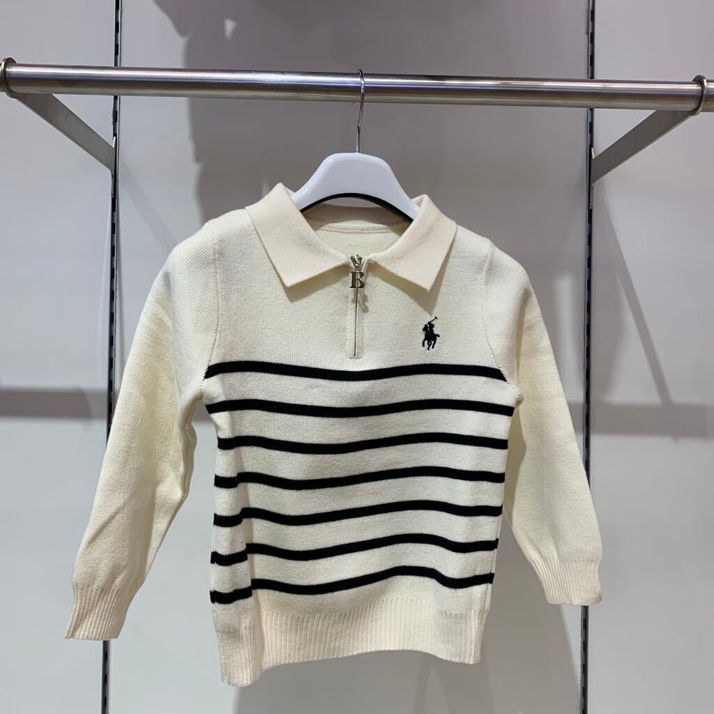 Polo Boy's Wool Knit Sweater - White (120)