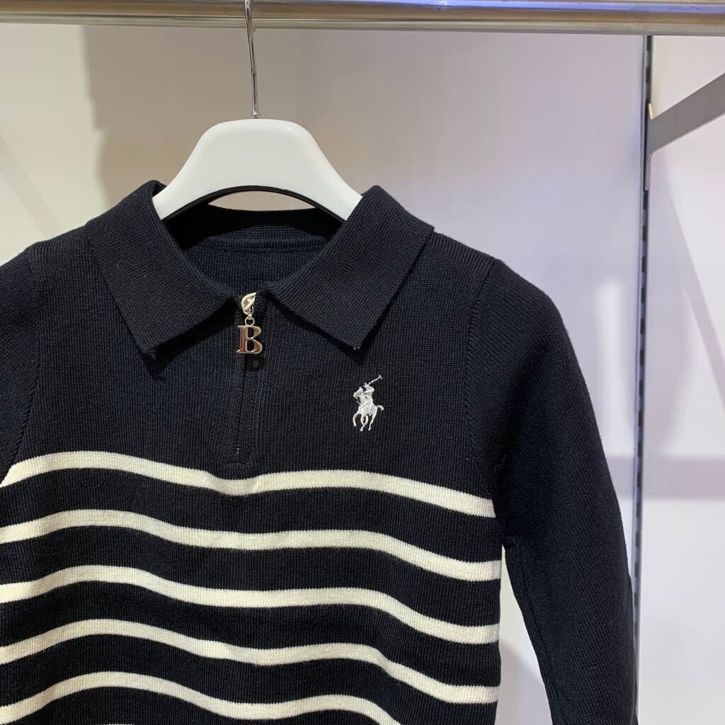 Polo Boy's Wool Knit Sweater - Black (120) 2