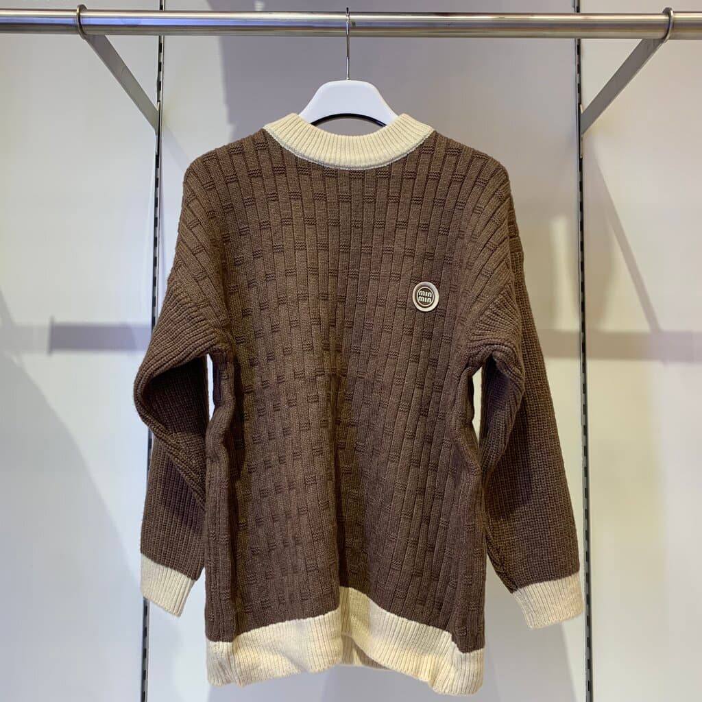 Miu Miu Boy's Wool Knitted Sweater - Brown (3 Years)