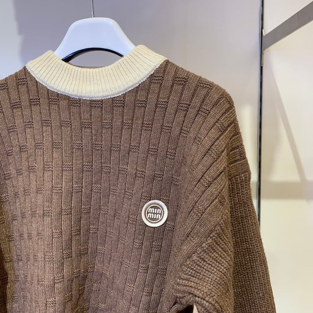 Miu Miu Boy's Wool Knitted Sweater - Brown (3 Years) 2