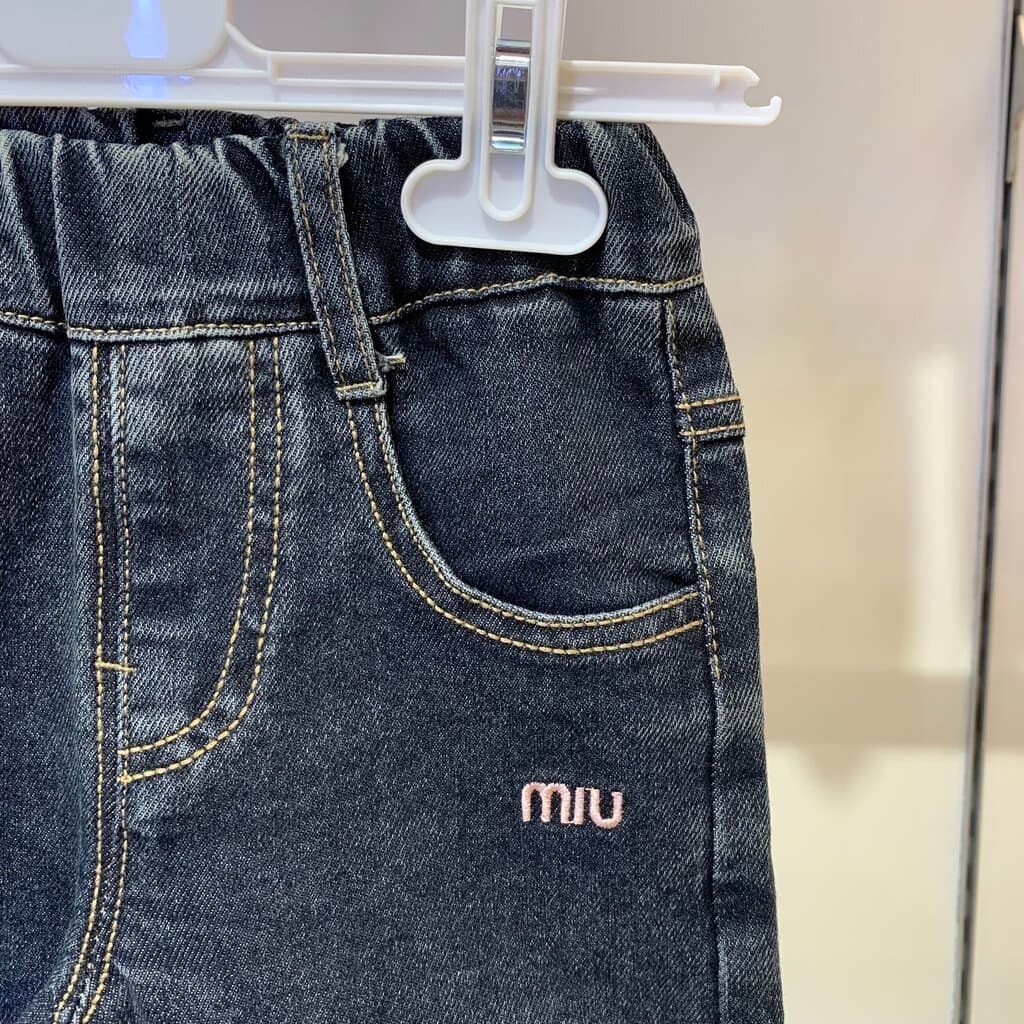Miu Miu Girl's Pants - Dark Denim (1 Year) 2