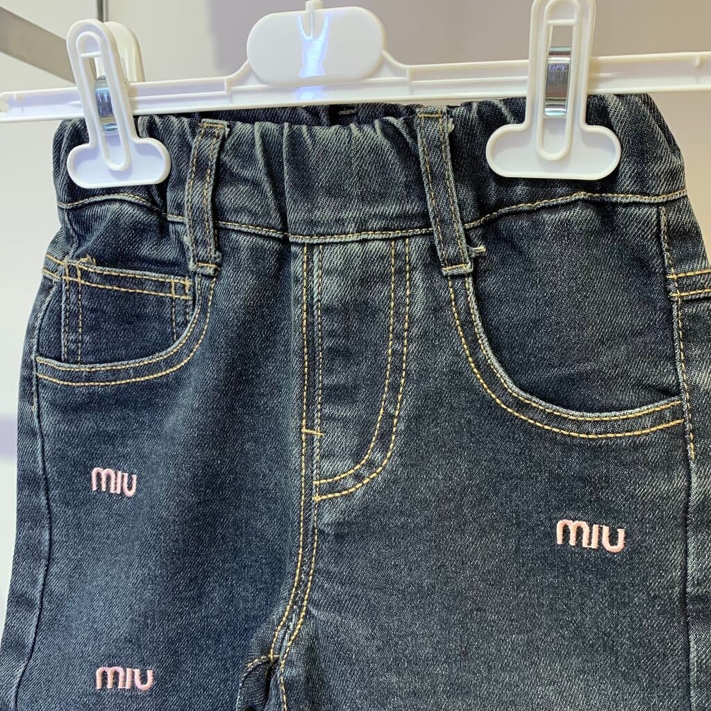 Miu Miu Girl's Pants - Dark Denim (1 Year) 3