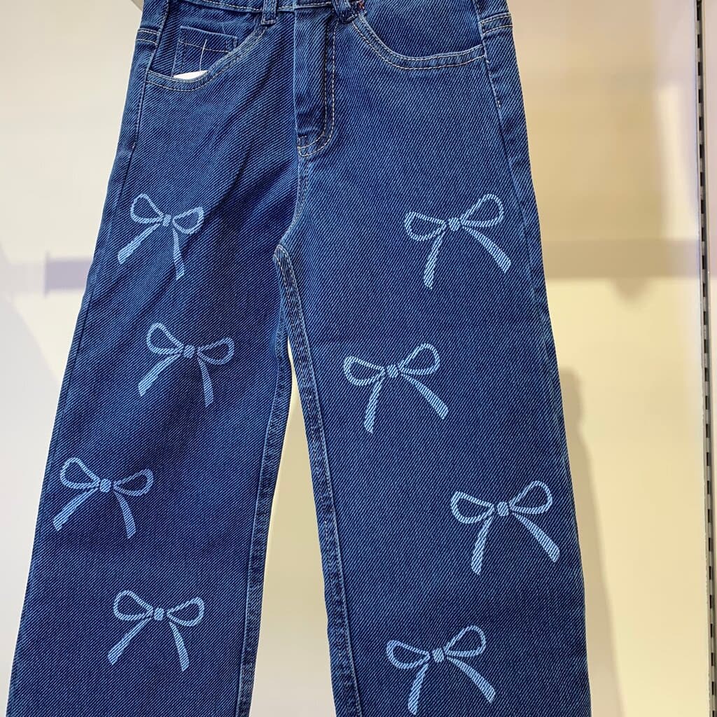 Zara Girl's Pants - Dark Denim (7 Years) 3