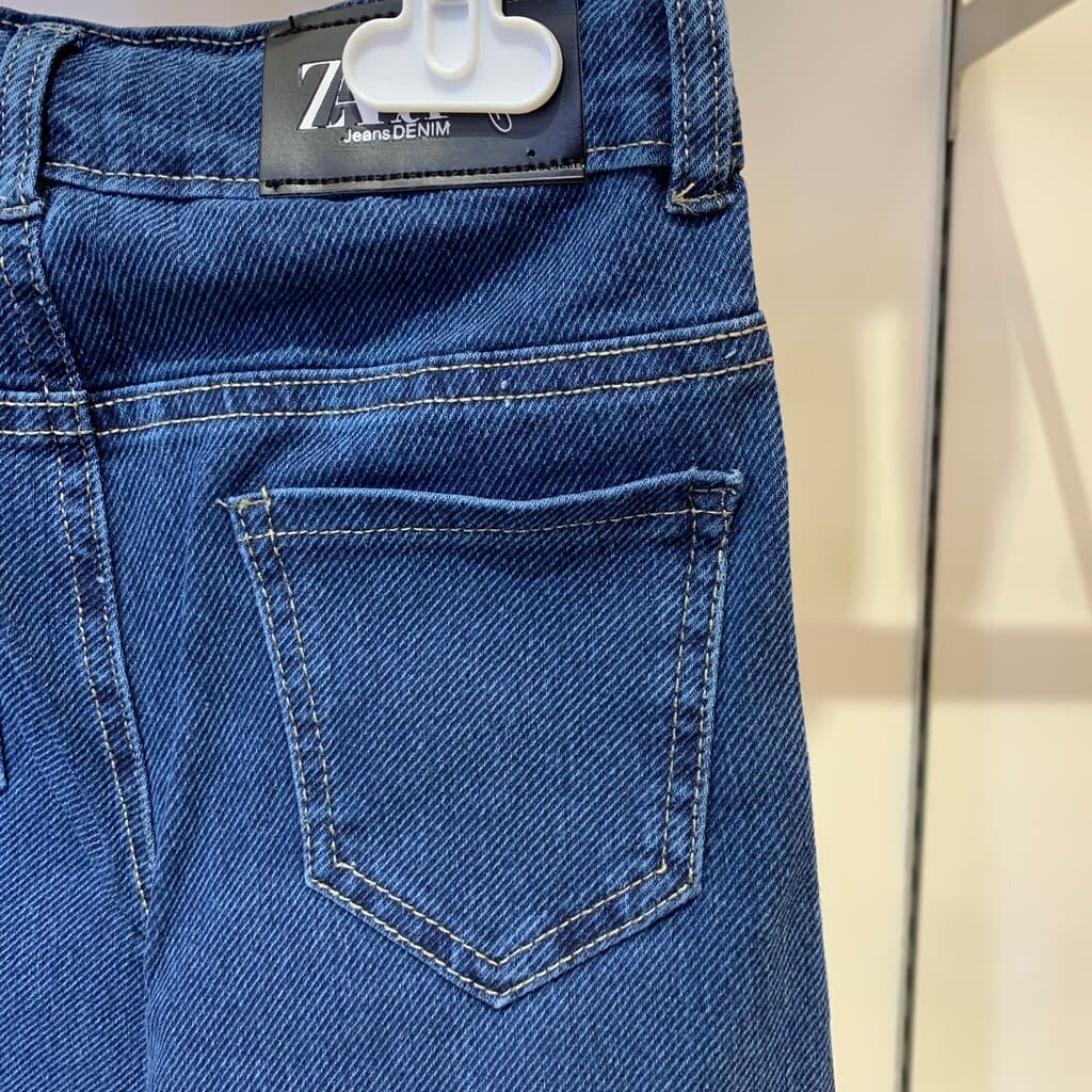 Zara Girl's Pants - Dark Denim (7 Years) 5