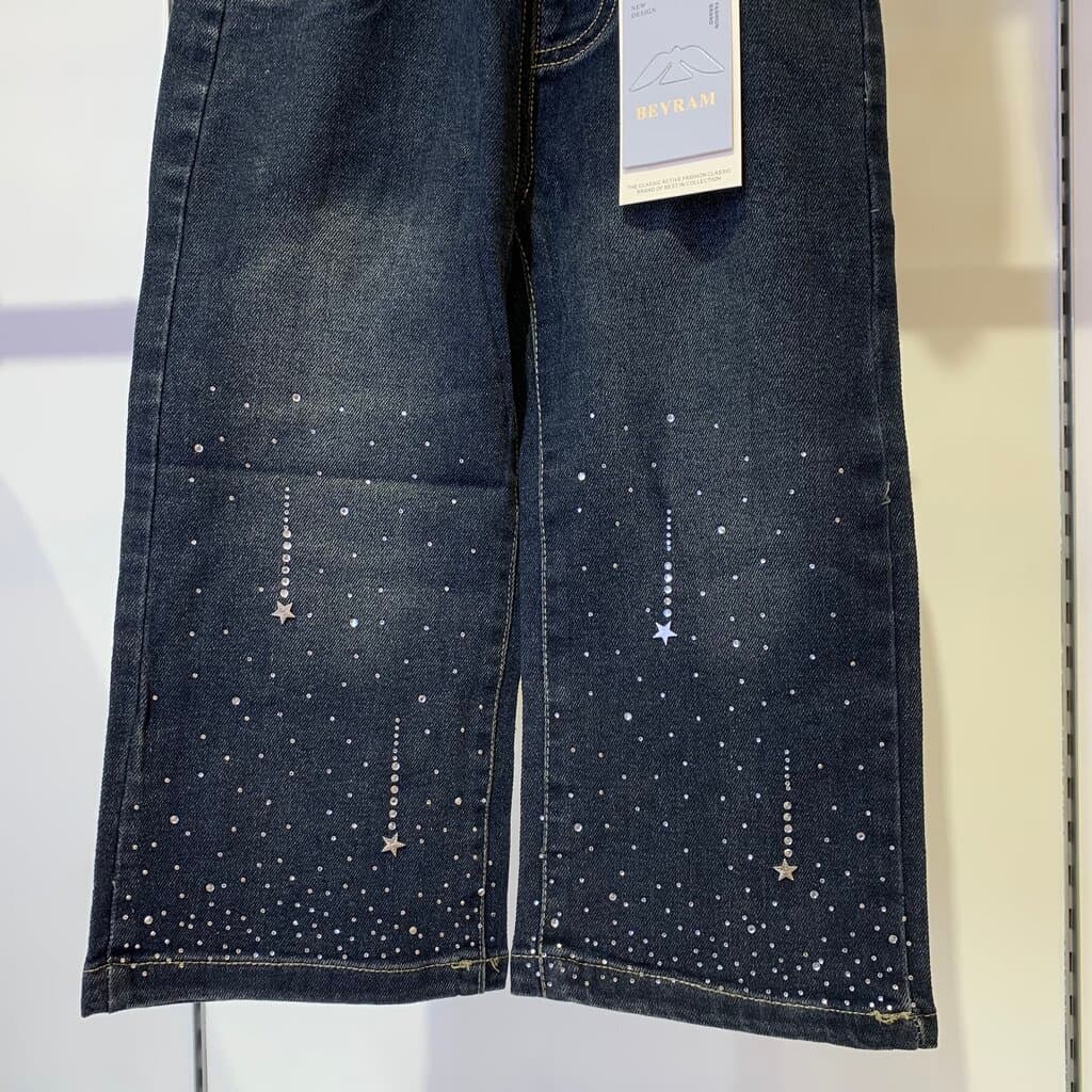 Beyram Girl's Pants - Dark Denim (1 Year) 3
