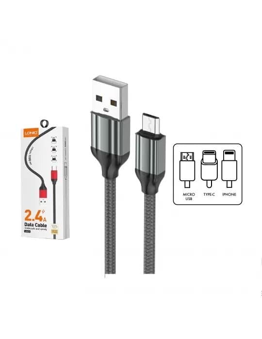 LDNIO Type C Cable (Silver)