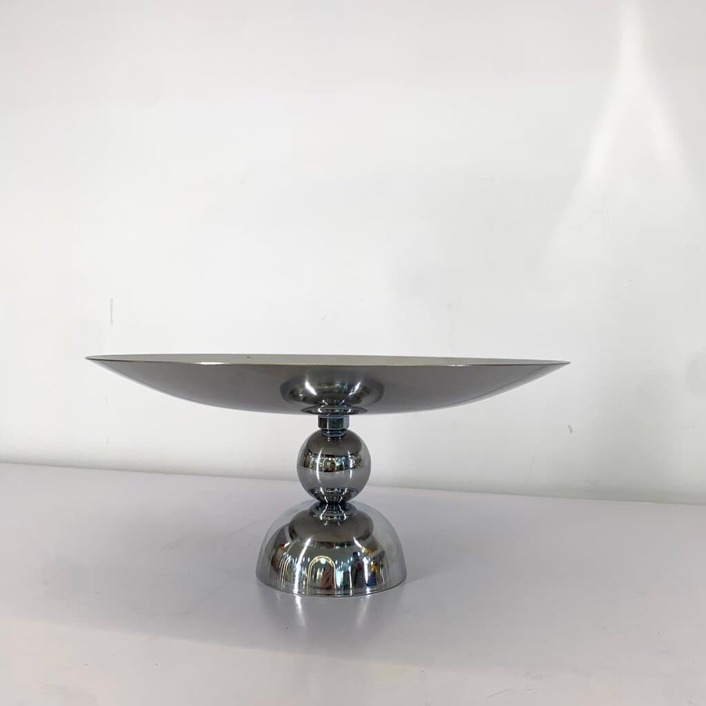 Metal Cake Stand C-11024 - Silver (S) 4