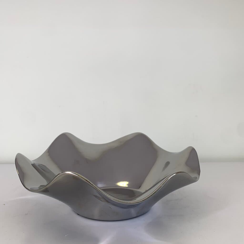 Decorative Metal Bowl - Silver C-11009 3