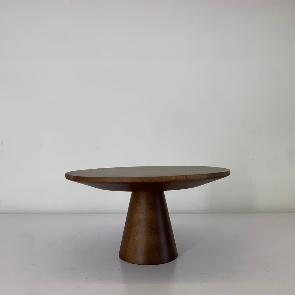Wooden Cake Stand - Dark Brown