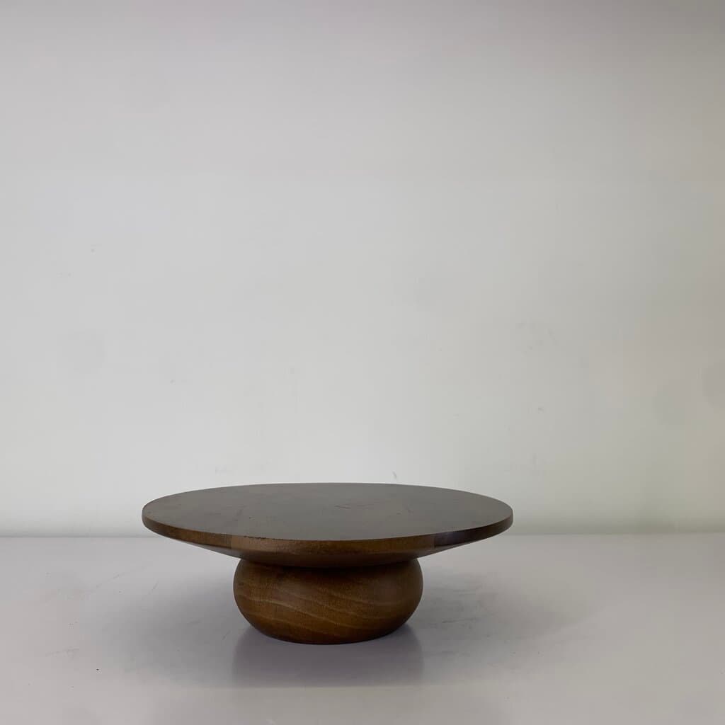 Wooden Cake Stand - Dark Brown 3
