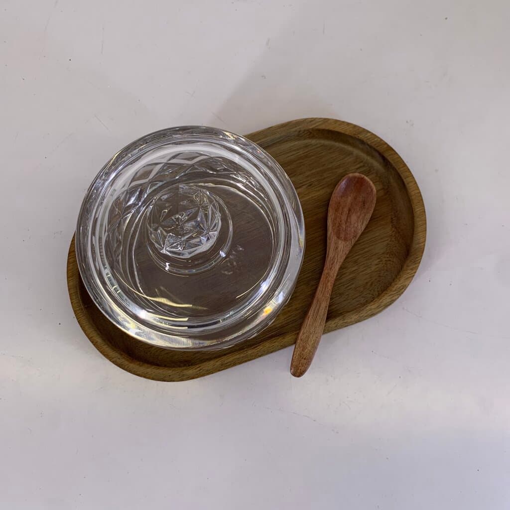 Glass Sugar Bowl Set 4
