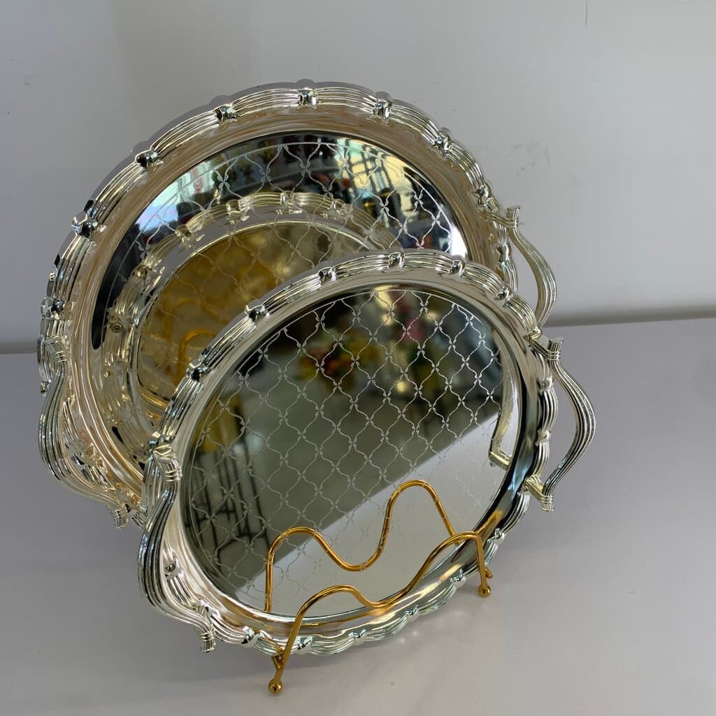 Serving Tray Set - Silver 3