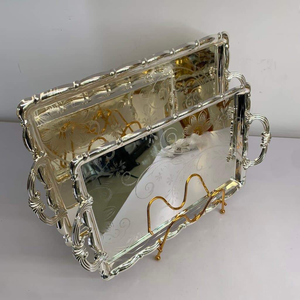 Serving Tray Set - Silver