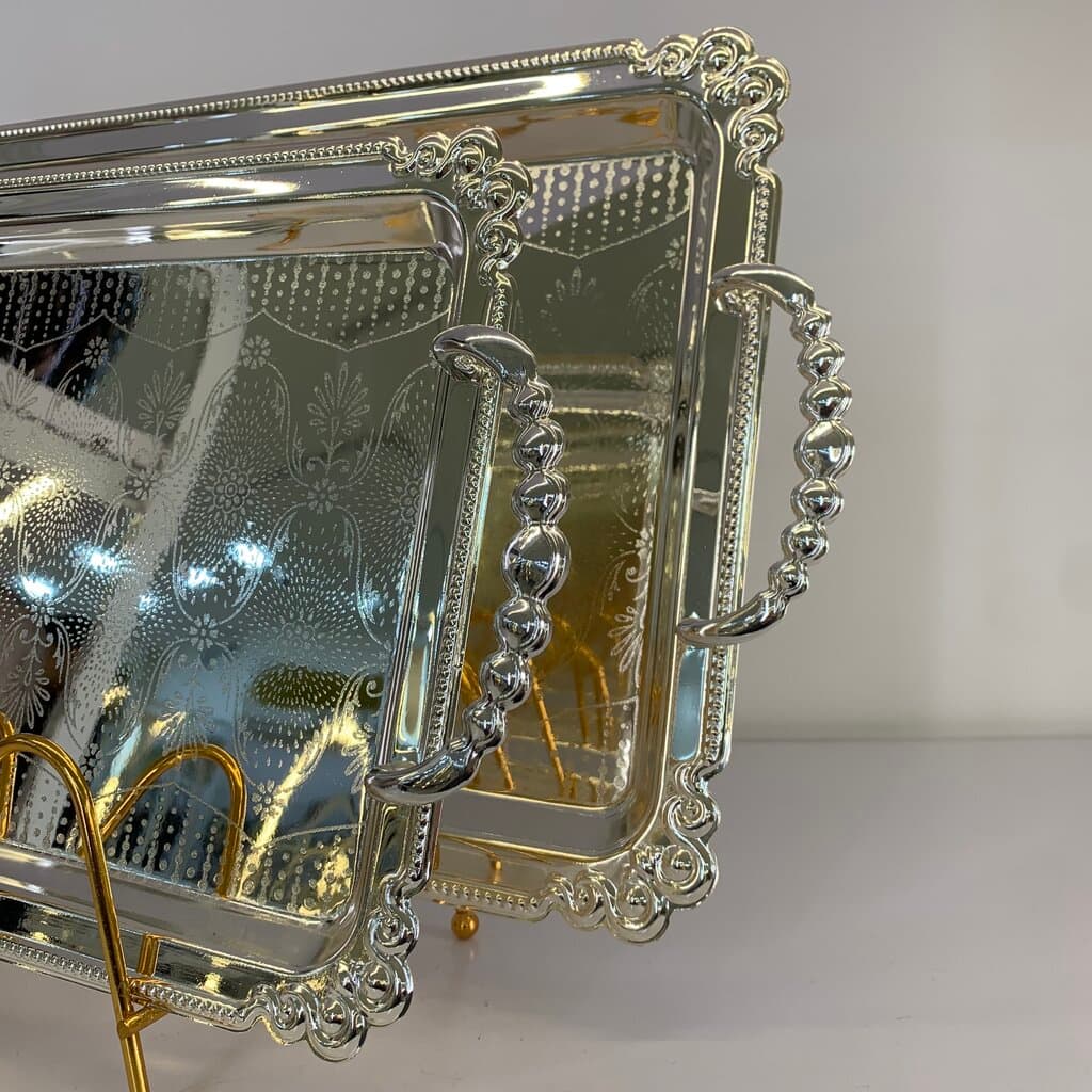 Serving Tray Set - Silver 2