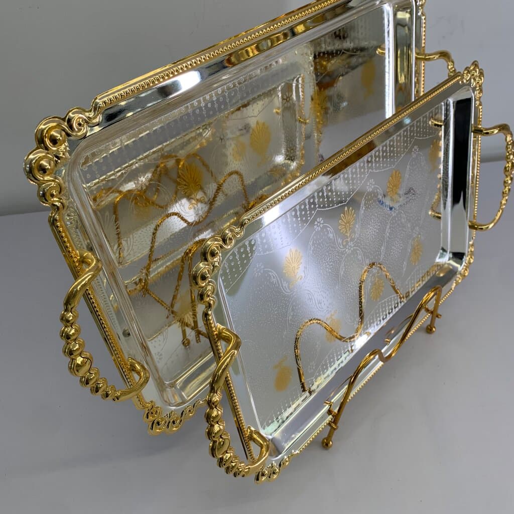 Serving Tray Set - Silver 4