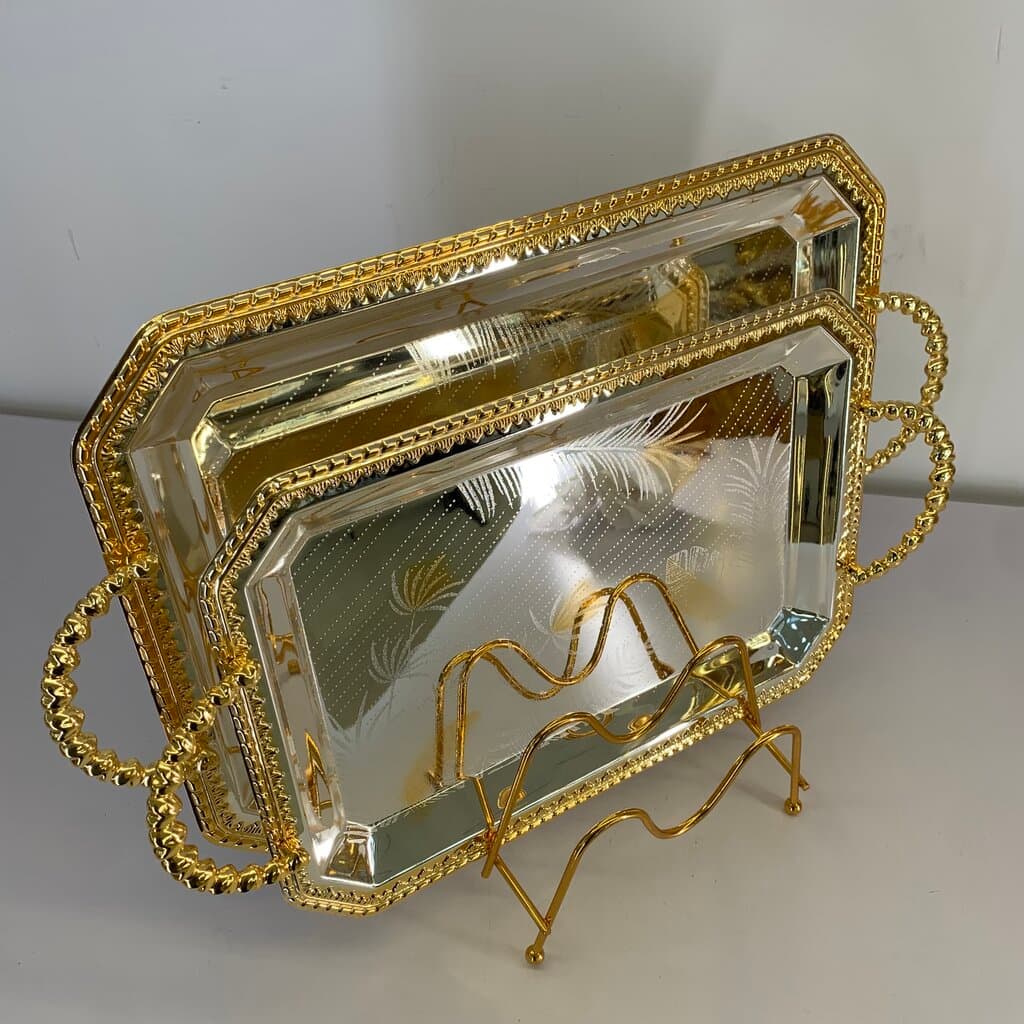 Serving Tray Set - Silver 3