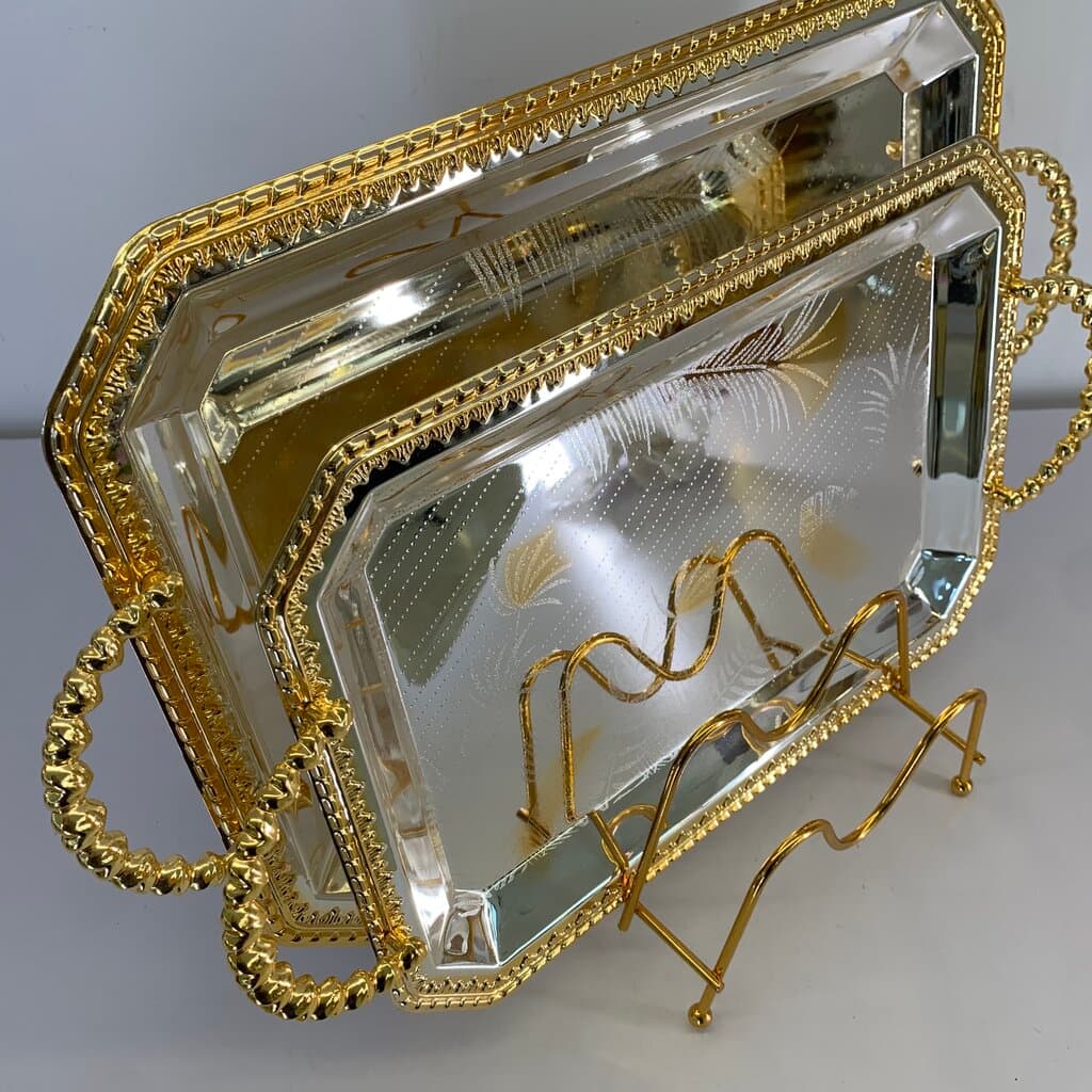 Serving Tray Set - Silver 4