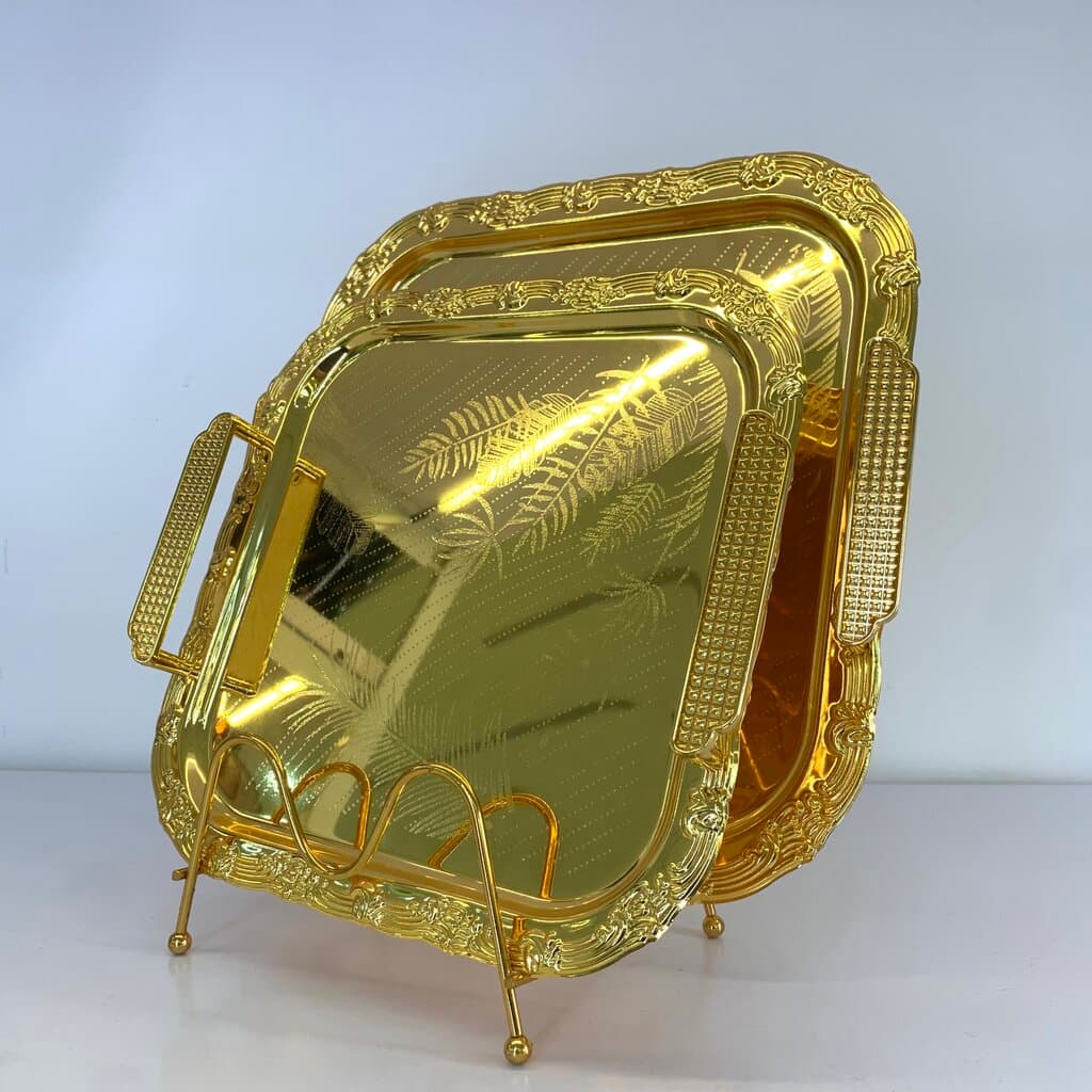 Serving Tray Set - Gold