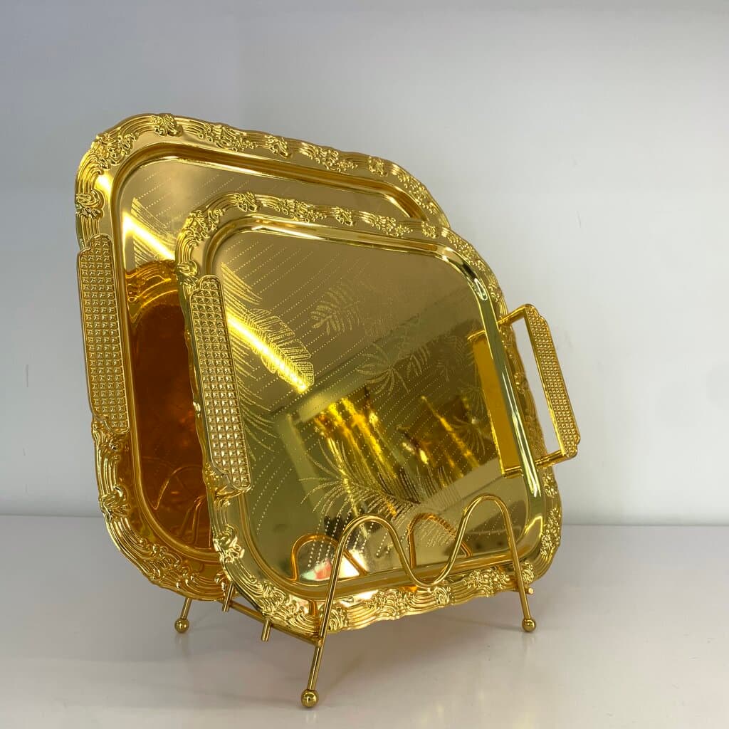 Serving Tray Set - Gold 3