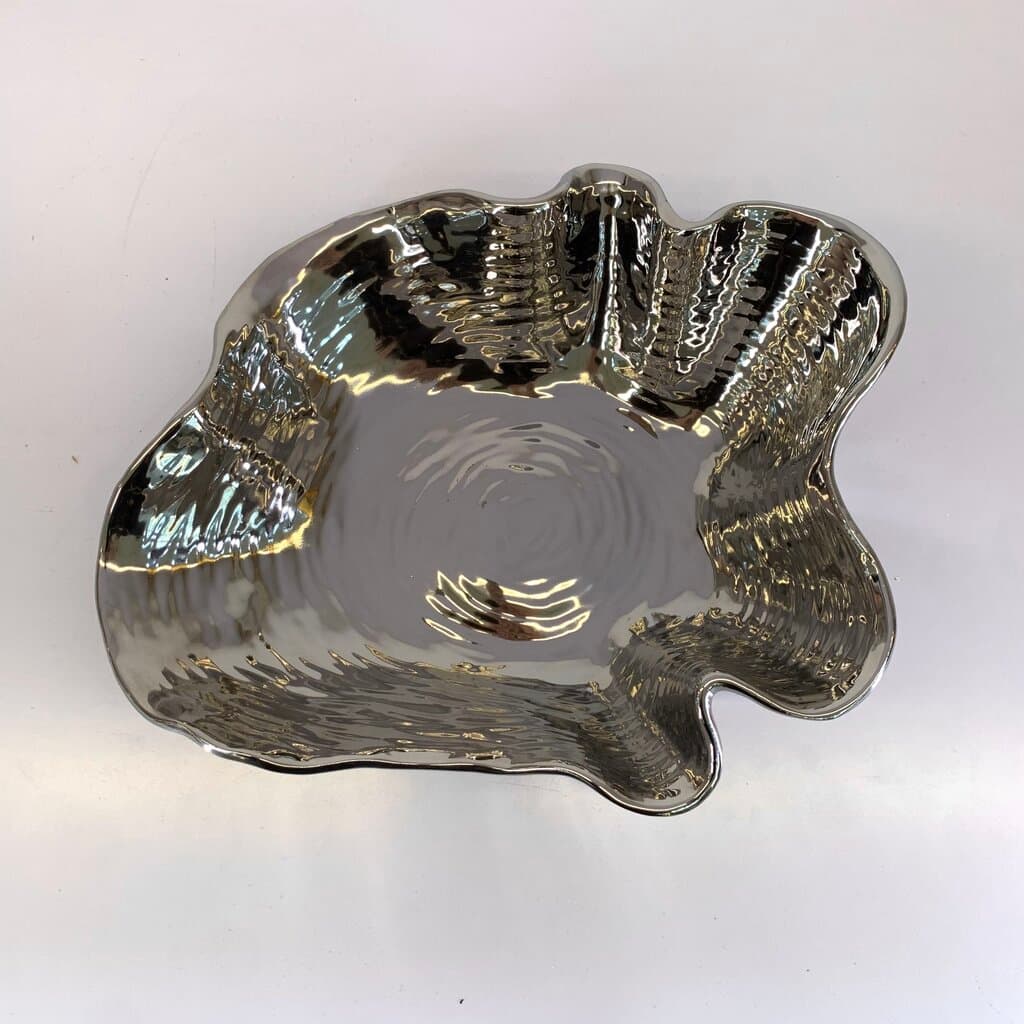 Decorative Metal Bowl - C-11018 - Silver 5