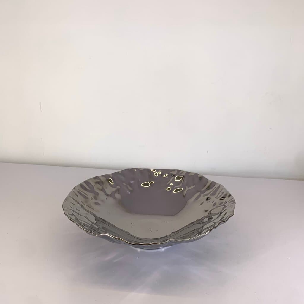 Decorative Metal Bowl - C-11017 - Silver 2