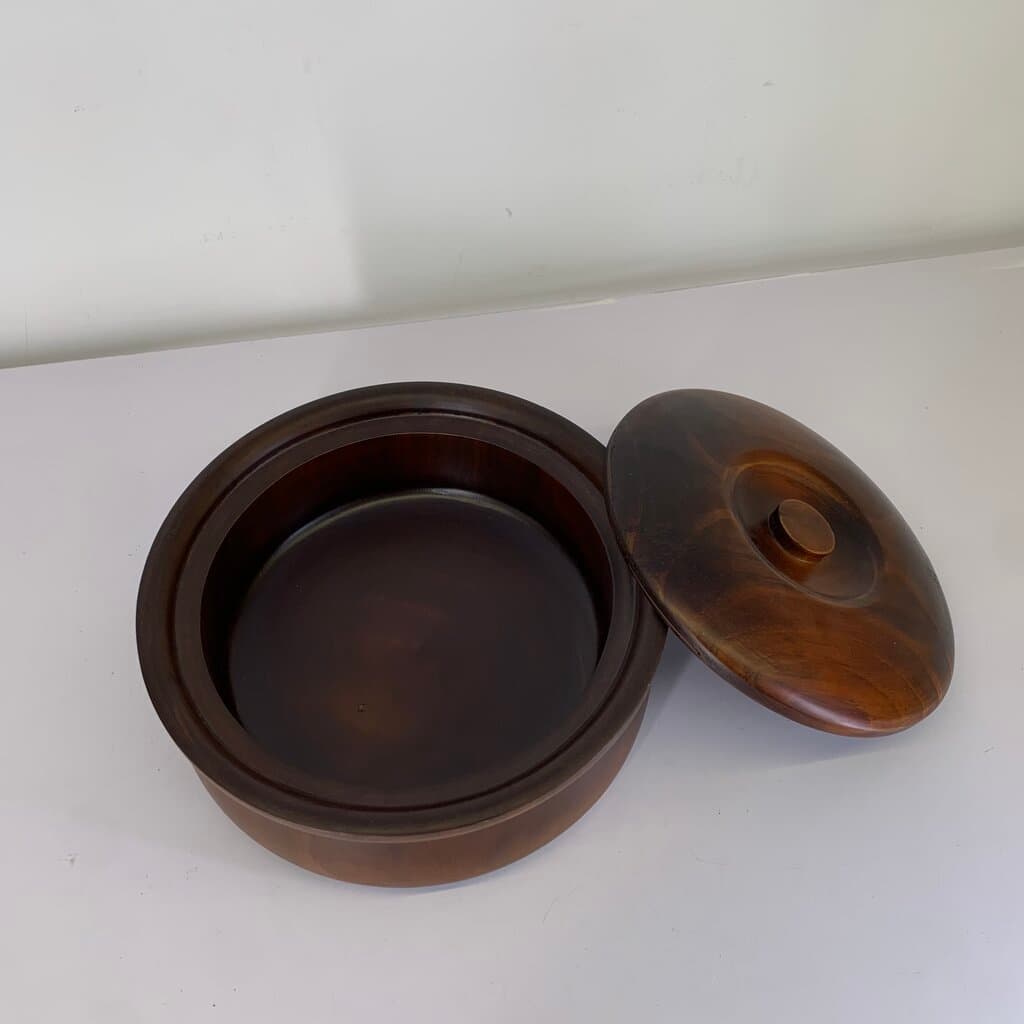 Wooden Pot - Dark Brown (L) 3