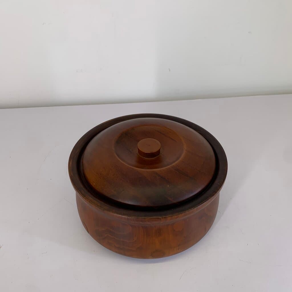 Wooden Pot - Dark Brown (S) 2
