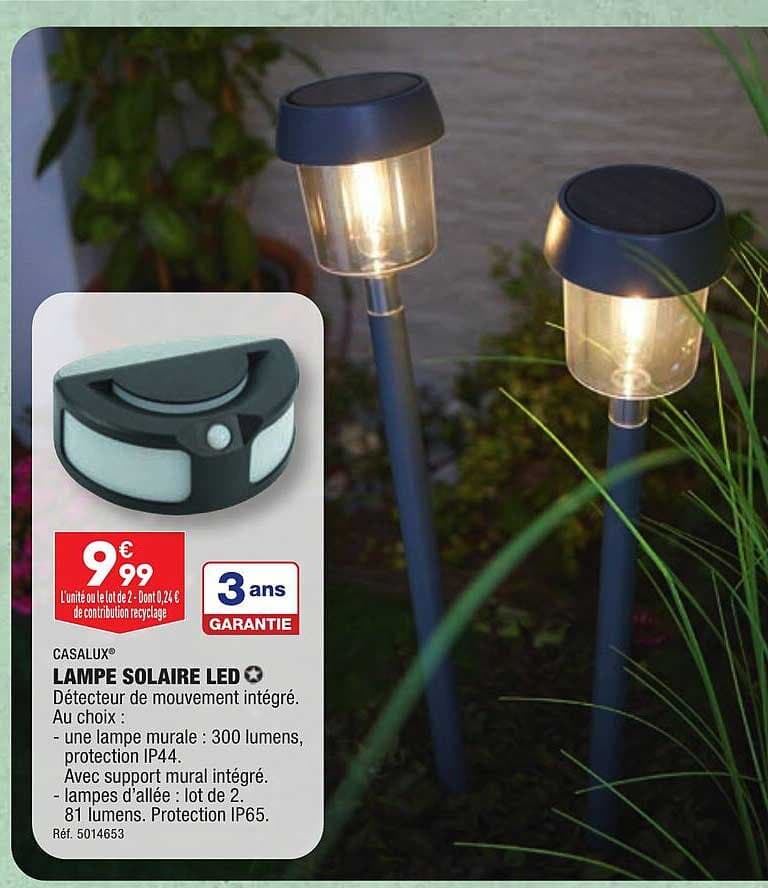 CASALUX LED Solar Lamp - 2pcs