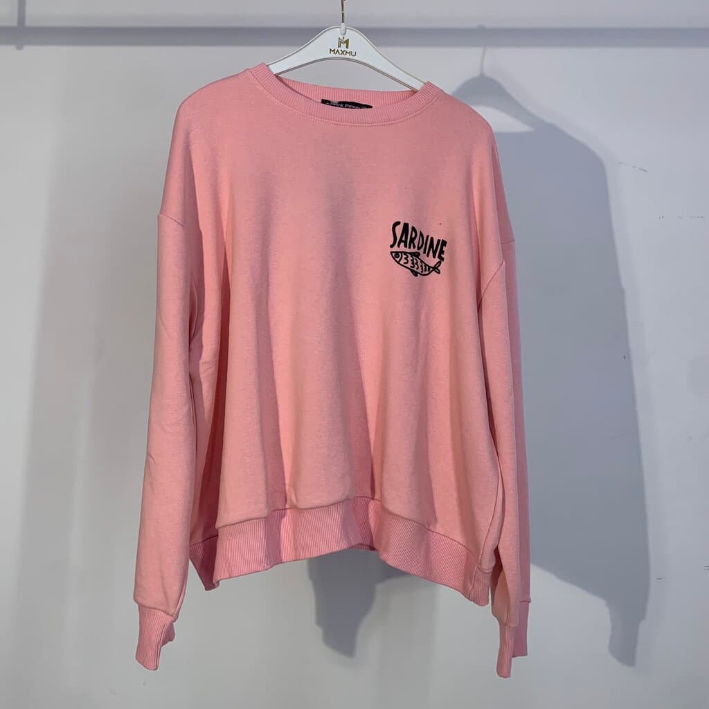 Pink Power Women's Cotton Sweater Light Pink (S)